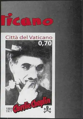 2014 Vaticano Charlie Chaplin 1v. imperforated MNH Sassone n. (1658)