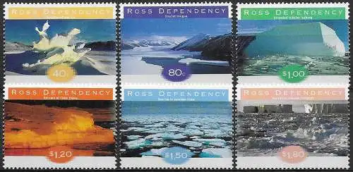 1997 Ross Dependency ice formation 6v. MNH SG. n. 54/59