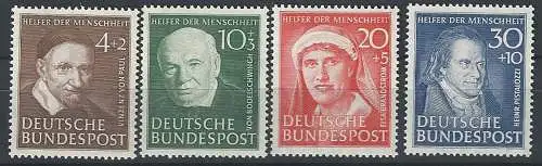 1951 Germania Beneficenza 4v. MNH Unif. n. 29/32