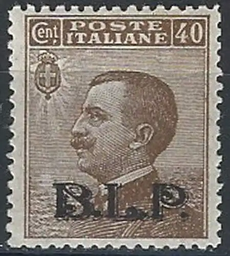 1922-23 Italia VE III 40c. bruno BLP bc MNH Sassone n. 9A