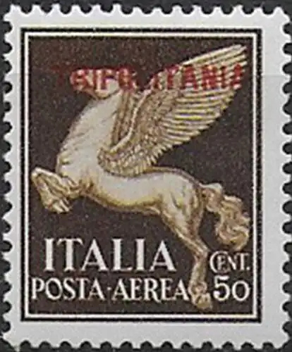 1930 Tripolitania 50c. bruno airmail NE MNH Sassone n. 8