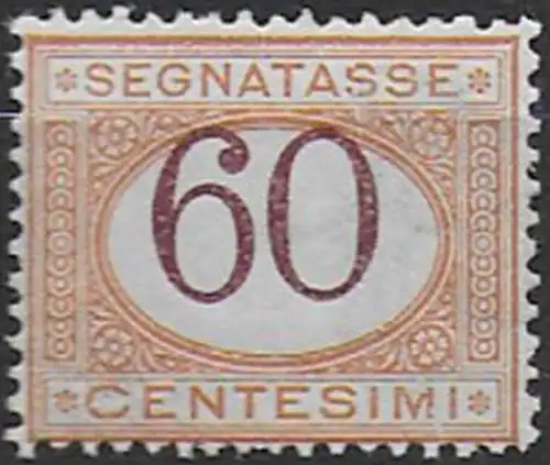 1924 Italia Postage due 60c. MNH Sassone n. 33