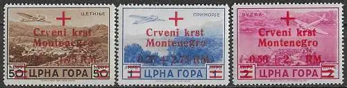 1944 Montenegro tedesco n A9/11 Sass MNH