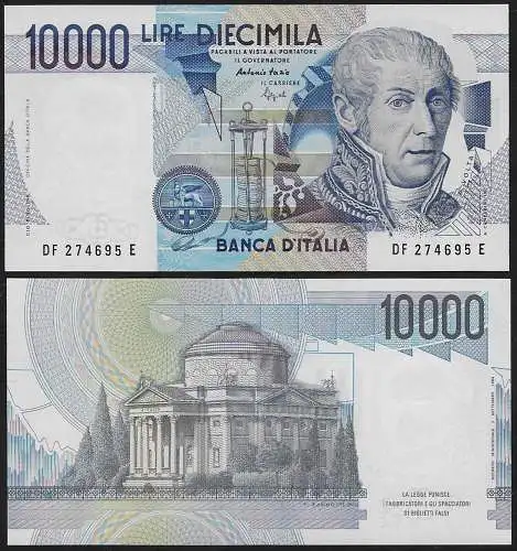 1994 Italia Lire 10.000 A. Volta FDS Rif BI 76F Gigante