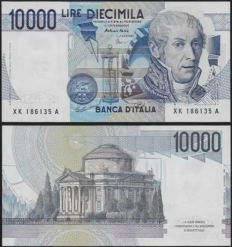 2001 Italia Lire 10.000 A. Volta FDS Rif. BI 76Ka