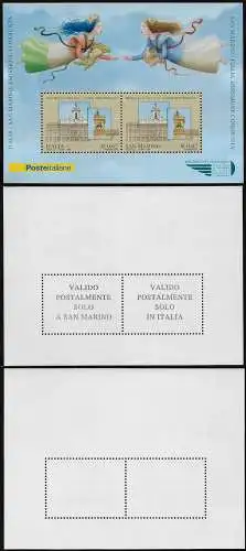 2006 Italia "Le due Repubbliche" MS MNH Sassone n. 47Aa