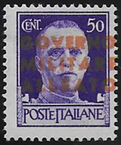 1943 Napoli occ. 50c. anglo-americana MNH Sass. n. 12Agb