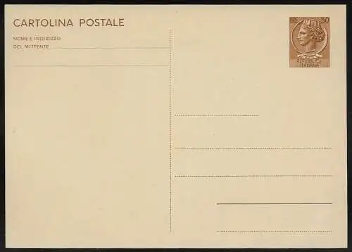 1966 Italia C167 Lire 30 cartolina postale Fil.