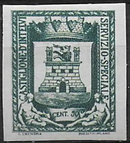 1945 Castiglione d'Intelvi 50c. nd MNH Sass n. 14a