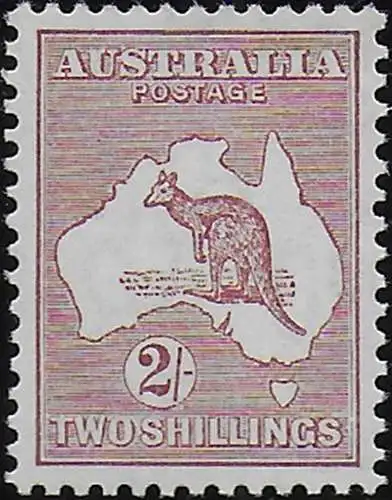 1935 Australia Kamgaroo 2s. brown MNH SG n. 134