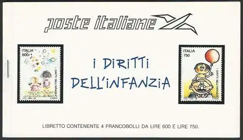 1991 Italia libretto ricordo "Convenzione diritti dell'infanzia"