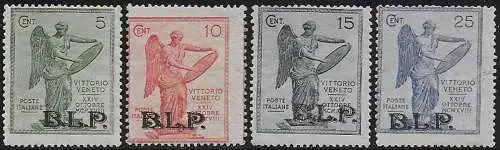 1922 Italia Victory BLP II type 4v. MNH Sassone n. 22/25