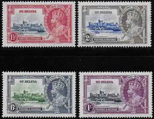 1935 St Helena Silver Jubilee 4v. MNH SG n. 124/27