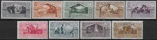 1930 Eritrea Virgilio bc. 9v. MNH Sassone n. 179/87