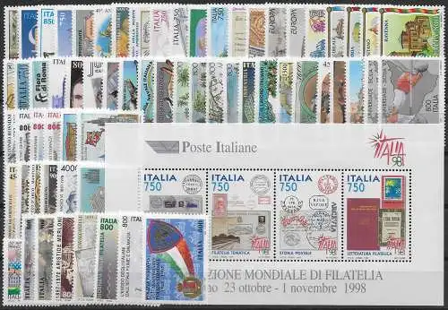 1997 Italia complete year 64v. + 1MS MNH