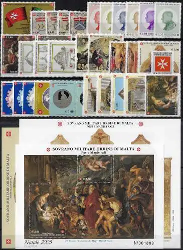 2005 SMOM annata completa MNH