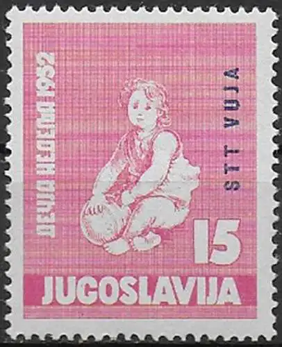 1952 Trieste B Settimana dell'infanzia 1v. MNH Sassone n. 55