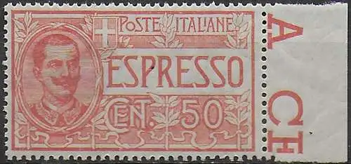 1920 Italia Express 50c. red 1v. bc MNH Sassone n. 4