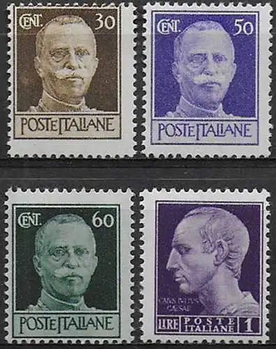 1944 Italia Luogotenenza 4v. Roma mc MNH Sassone n. 516/19