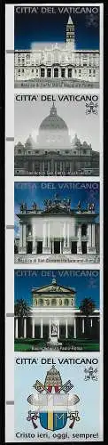 2000 Vaticano vending machine stamps 5v. variety MNH Sassone n. 1/5