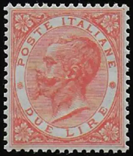 1863-65 Italia VE II Lire 2 Torino sup MNH Sassone n. T22