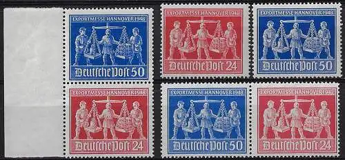 1948 Germania American, British, Soviet zone MNH Unificato n. 57/58+