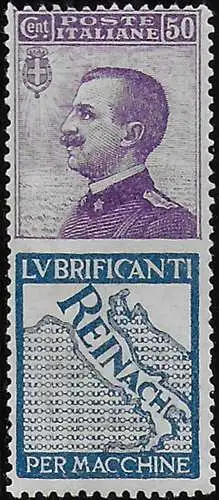 1924-25 Italia Pubblicitari 50c. Reinach qbc MNH Sassone n. 14