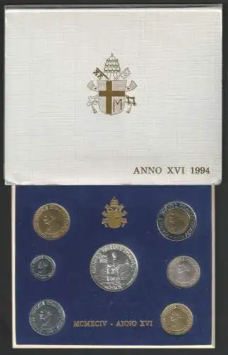 1994 Vaticano Mint divisional series 7 coins FDC-BU