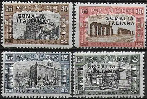 1927 Somalia Milizia I 4v. mc MNH Sassone n. 105/08