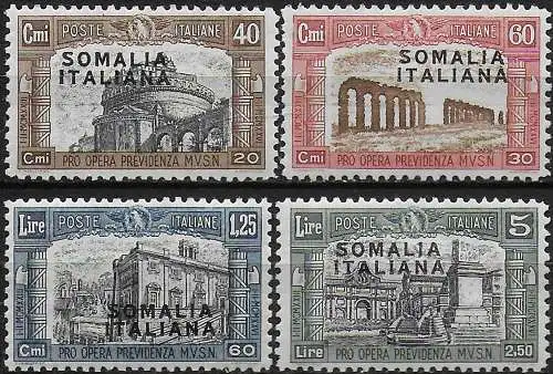 1927 Somalia Milizia I 4v. bc MNH Sassone n. 105/08