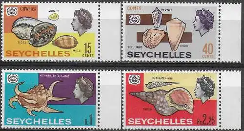 1967 Seychelles International Tourist Year 4v. MNH SG n. 242/45