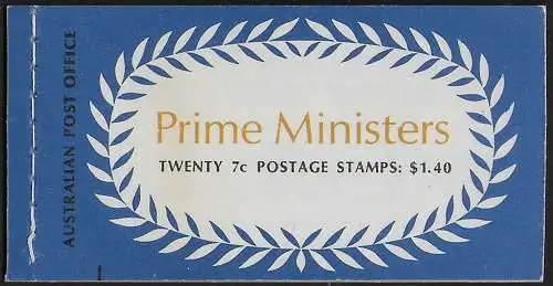 1972 Australia Prime Minister booklet MNH Michel n. 49