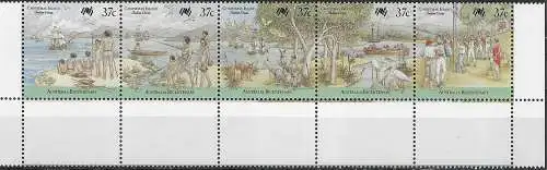 1988 Christmas Island Australian settlement 5v. MNH SG. n. 246/50