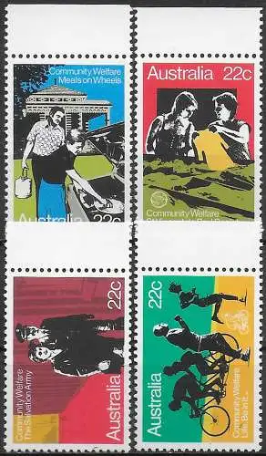 1980 Australia Community Welfare 4v. MNH SG. n. 748/51