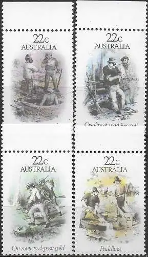 1981 Australia Gold Rush Era 4v. MNH SG. n. 774/77