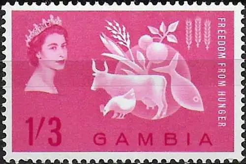 1963 Gambia Freedom from Hunger 1v. MNH SG n. 190