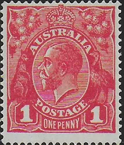 1918 Australia George V 1d. rose-red Die III MNH SG n. 53