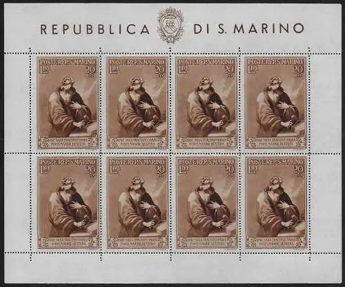 1944 San Marino Case Popolari MS MNH Sassone n. (4c)