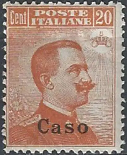 1921-22 Egeo Caso 20c. arancio MNH Sassone n. 11