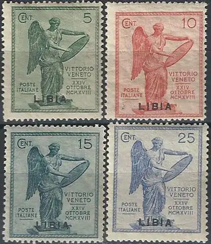 1922 Libia Vittoria 4v. MNH Sassone n. 34/37