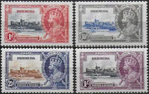 1935 Bermuda Silver Jubilee 4v. MNH SG. n. 94/97