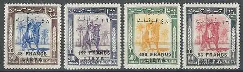 1952 Libia Kingdom (Fezzan) 4v. MNH Sassone n. 20I/23I