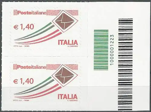 2009 Italia Lettera euro 1,40+codice a barre MNH Unif. 3155cb