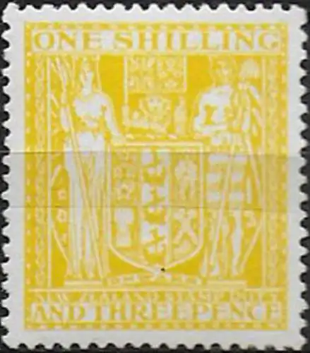 1931 New Zealand fiscal stamps 1s.3d. lemon MNH SG n. F145