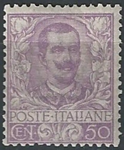 1901 Italia VE III 50c. malva MNH Sassone n. 76