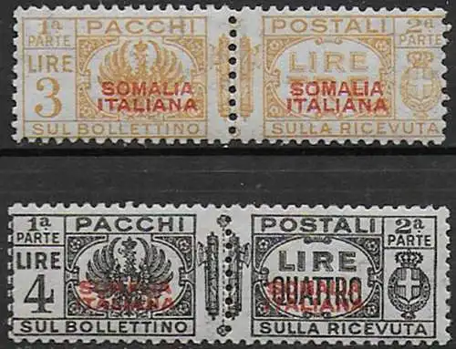 1930 Somalia pacchi postali 2v. MNH Sassone n. 66/67