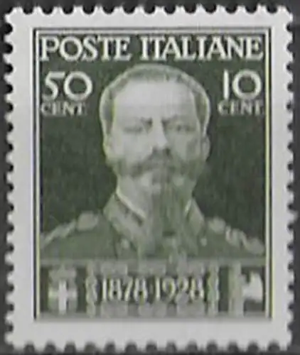 1928 Italia 50 della morte di Vittorio Emanuele II bc MNH Sassone n. 239