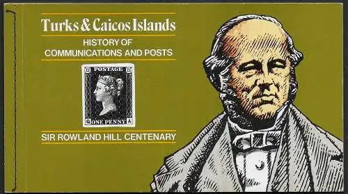 1979 Turks and Caicos Sir Rowland Hill 13v. MNH SG n. 552/64 booklet