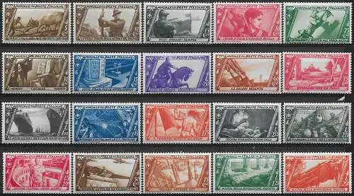 1932 Italia X Marcia su Roma 20v. MNH Sassone n. 325/40+A+E