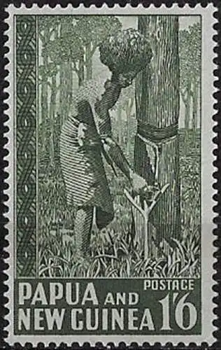 1952 Papua New Guinea 1s.6d. deep grey green MNH SG n. 11?